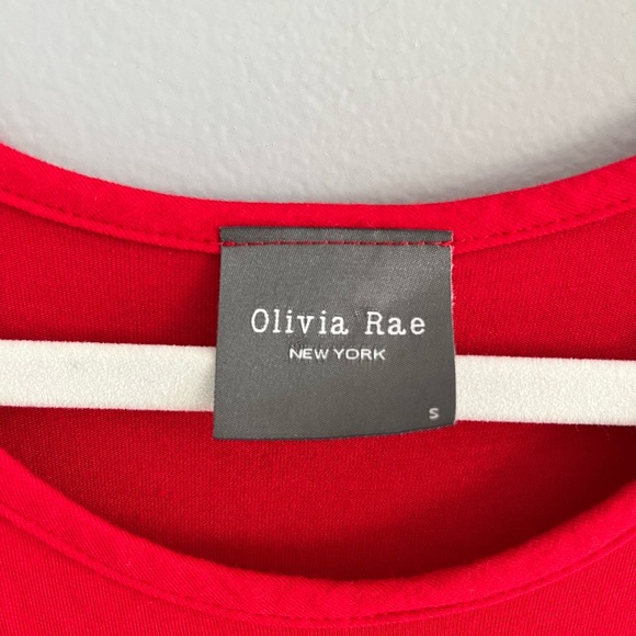 Red Knit Ruffle Dress - Picture 5 of 5